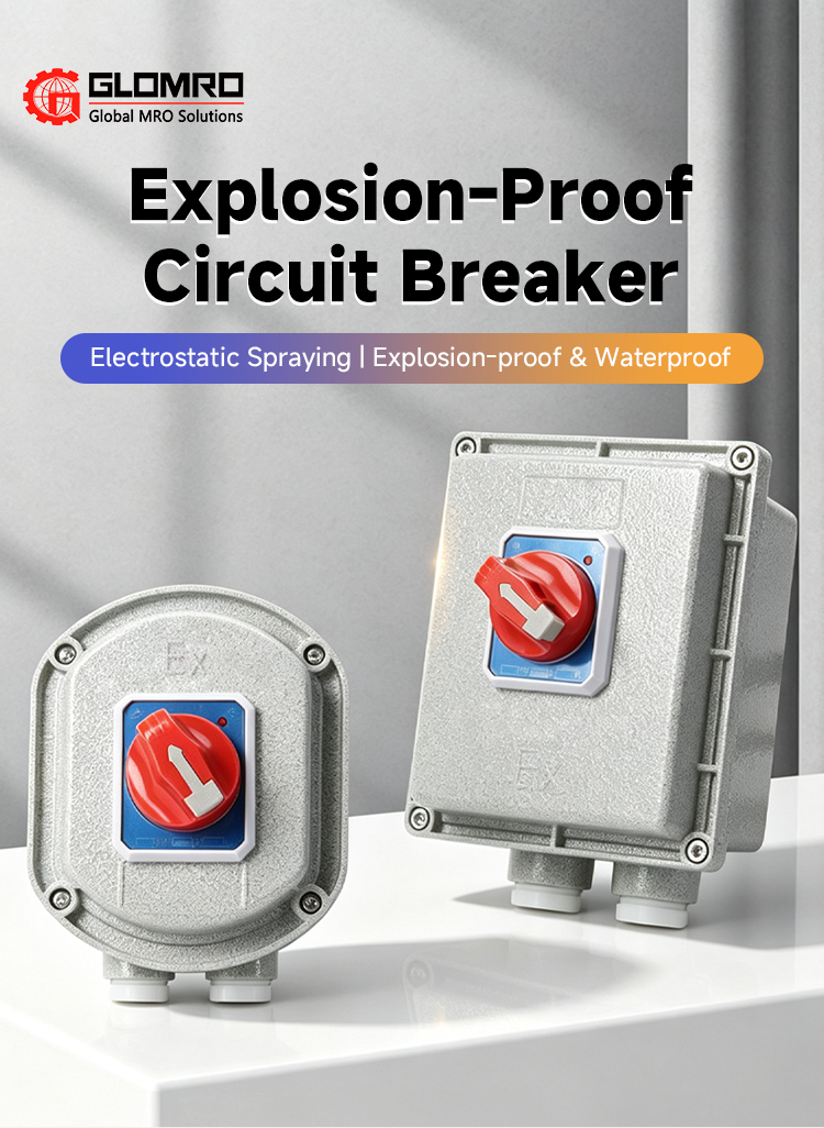 Square 4p Explosion-Proof Circuit Breaker with Leakage Protection Function IP65 Ex Db Eb Iib T6 6ka 50Hz Surface-Mount Circuit
