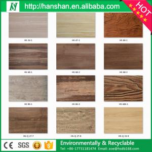 Quality Embossed plastic type vinyl plank flooring with SGS from Hanshan for sale