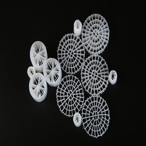 Activecell Biotube MBBR Plastic Filter Media White Color 800m2/M3