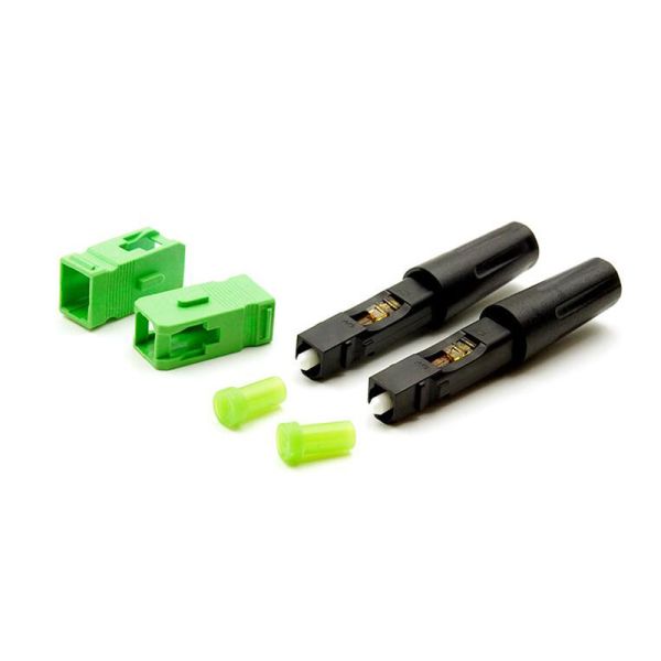 Ftth Sc / Apc Fiber Optic Accessories Quick Connector Single Mode Fiber Adapter