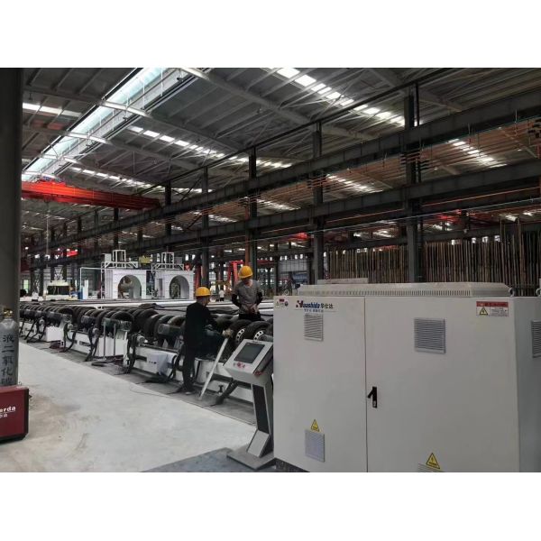 Preinsulated Pipe Making Machine For PU Spraying PE Film Wrapping 2-Step Method