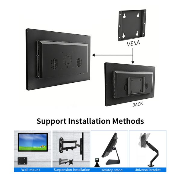 MJK 18.5 Inch Capacitive Touch LCD Android OS SSD Industrial Use Screen with 1920x1080 Resolution for Port All-in-one Display