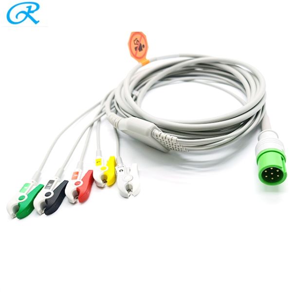 Contec CMS7000 5 Lead ECG Patient Cable FDA ISO13485 approved