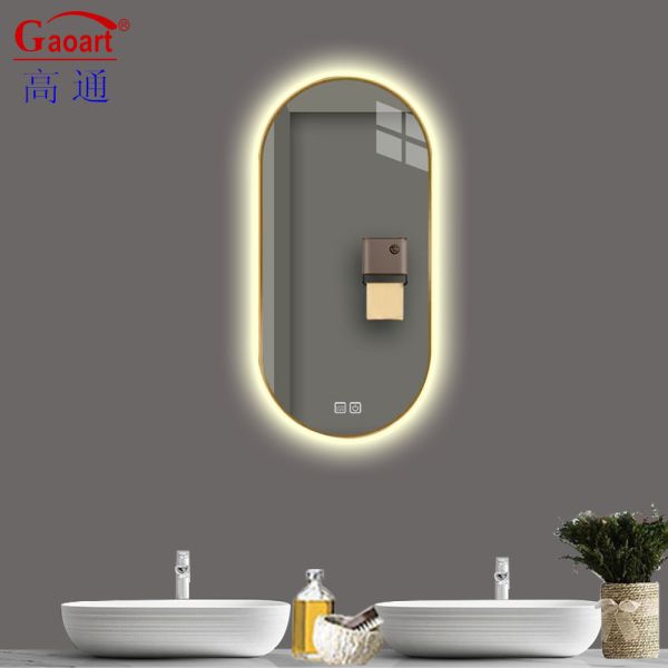 Round LED Mirror for Bathroom Decor Customized Size and Smart Technology