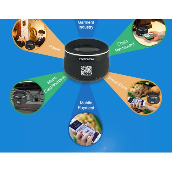 RD4100 Desktop Barcode Scanner Sense Scan Mode 1.75 Watt For Mobile Payment