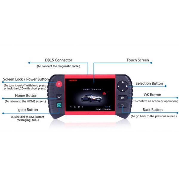 Launch Creader CRP Touch Pro Launch X431 Scanner 5.0" Android Touch Screen Diagnostic Reset Tool