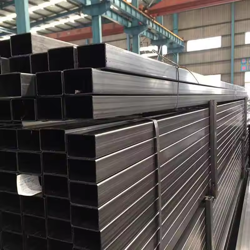 Mill Test Certificate 40x40 mm Carbon Hollow Section Square and Rectangular Steel Pipes for Industrial Applications