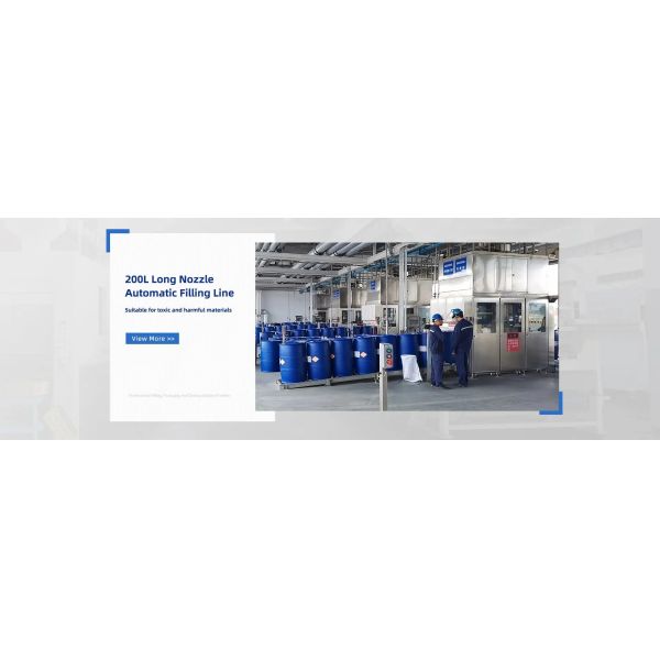 Automatic Liquid Detergent Drum Filling Machine With Two Nozzles Weighing Filling System