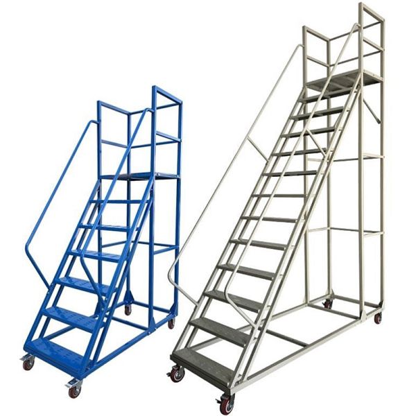 Heavy Duty Mobile Steps Two Three Aluminum Step Stool Platform
