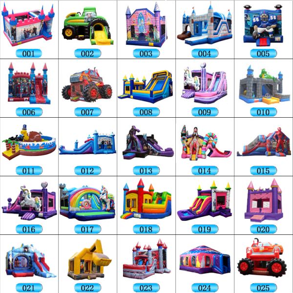 Interactive Shooting Game Launch Inflatable Bounce Bed with Blower and Customized Color