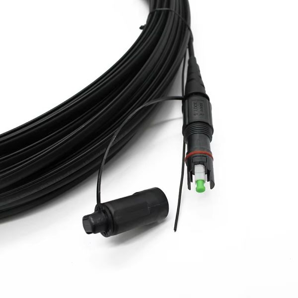 Fiber Optic Drop Cable Assembly Toneable Flat Drop Cable Patch Cord FTTA Corning Opti-Tap Waterproof Patch Cord