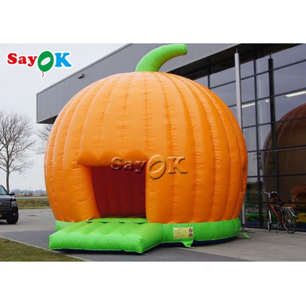 4x3.8mH Orange Inflatable Bounce Pumpkin Jumping Castle