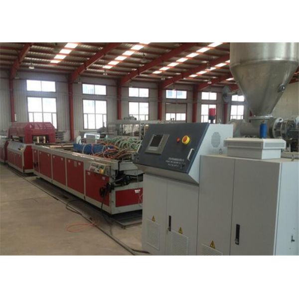 Wood Plastic Composite Wpc Profile Machine / auto plastic extrusion machinery