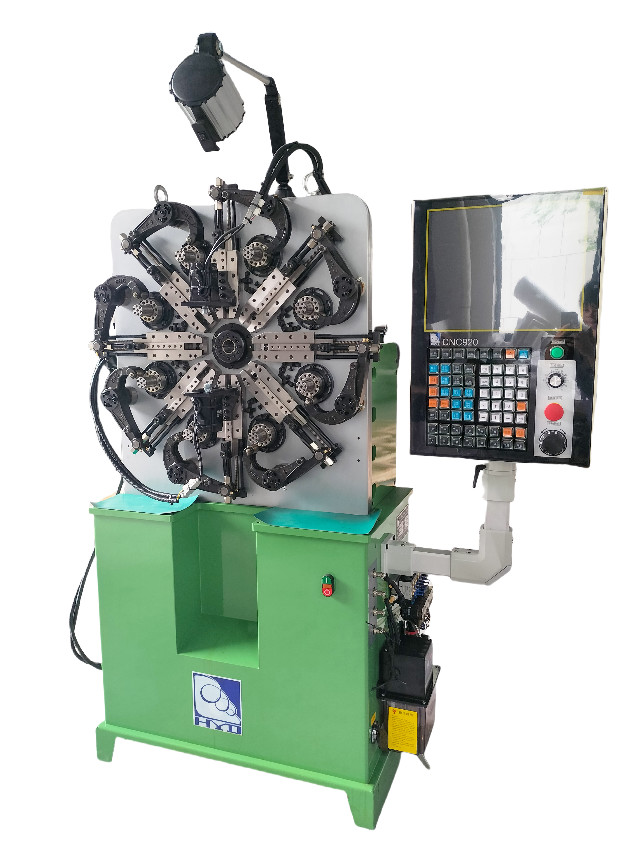 0.2-2.3mm High Precision CNC Spring Machine HYD-20T-4A Five Axis With Wire Rotation