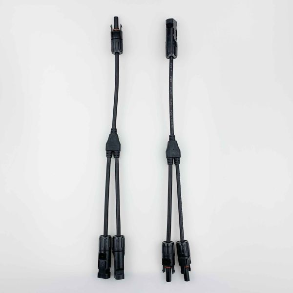 2 To 1 Solar Panel Branch Connector With PPO Waterproof IP67 CE Certification