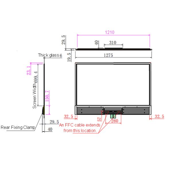 Factory Direct Ultra-clear Intelligent 55-inch embedded transparent oled touch screen