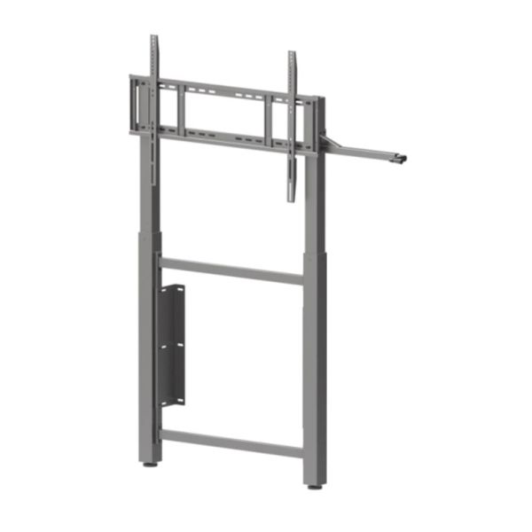 Wall Mounted Hand Lifting Adjustable Interactive Whiteboard Stand Trolley For 65 Inch 75 Inch Tv Smart Monitors