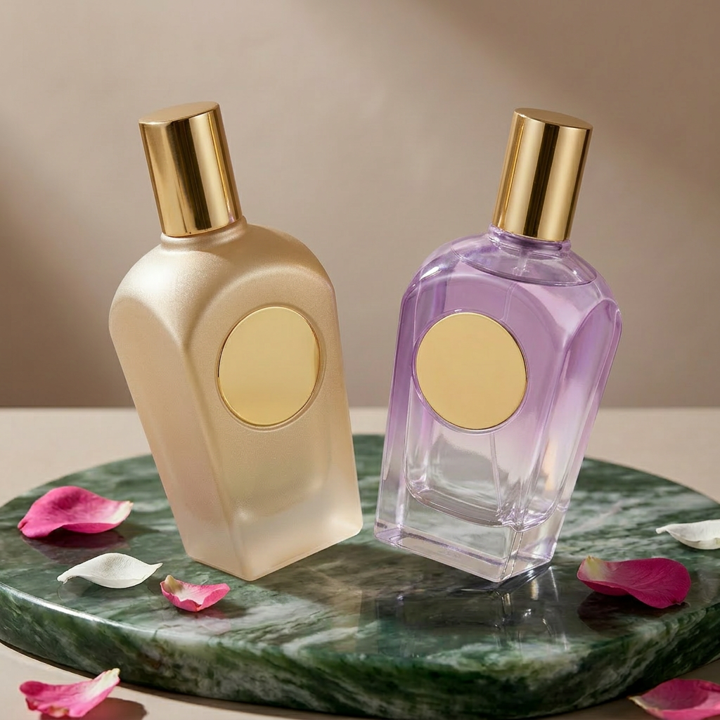 Anding Manufacturer Bulk Customizable Private Label 100ml Rectangle Refillable Atomizer Glass Empty Perfume Bottle for Perfume