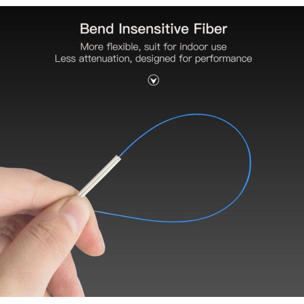 Outdoor Indoor 1 Core 2 Core FTTH Drop Cable With Messenger