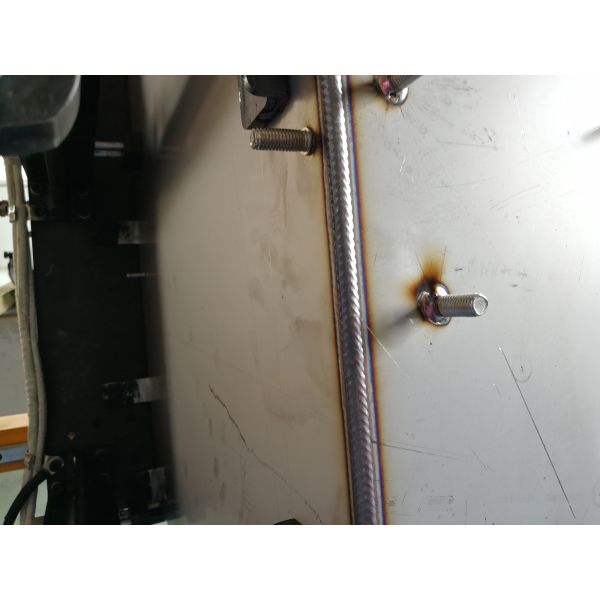 Air Cabinet Robotic Spot Welding Machine With Wire Feeder / Start Control Panel