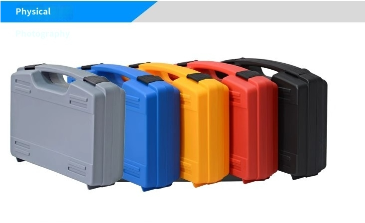 Custom Logo Accepted Portable Watch Storage Box with High-Density Sponge Foam for Secure Tool Storage