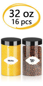 Plastic Pot Jars Round Clear Leak Proof Plastic Container Jars with Lid for Travel Storage, Eye Shadow, Nails, Paint