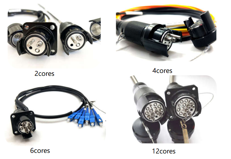 Military Grade Fiber Optic Cable Assembly High Reliability Rugged Waterproof Dustproof