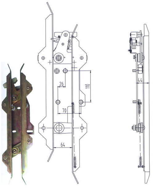 304 Stainless Steel Elevator Spare Parts Synchronous Door Vane