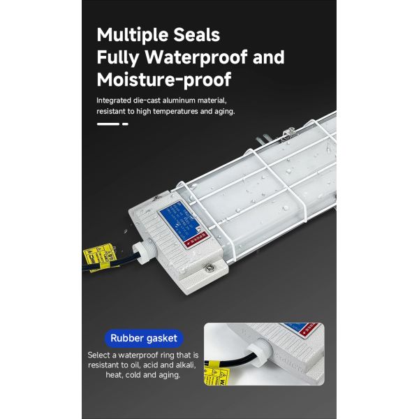 Durable Project Level Explosion-proof fluorescent lamp Factory Workshop General Use 20W-80W
