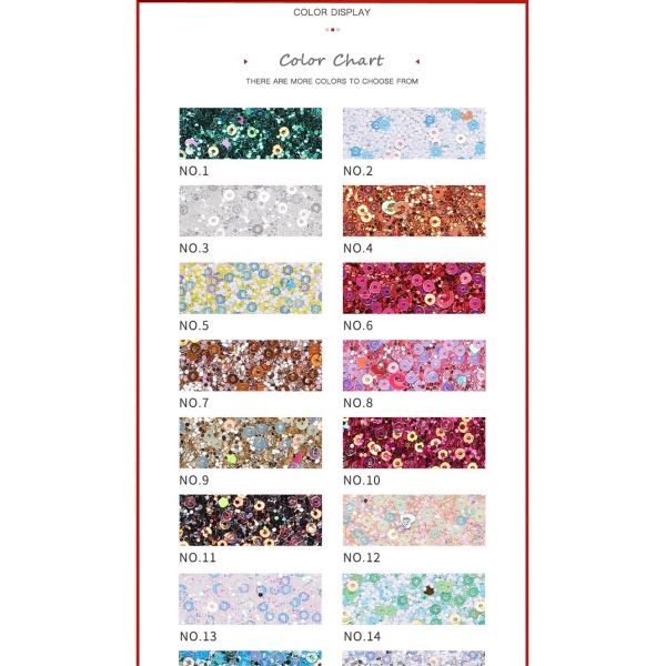 Sequins Bright Glitter PU Leather Printed Artificial PU Material