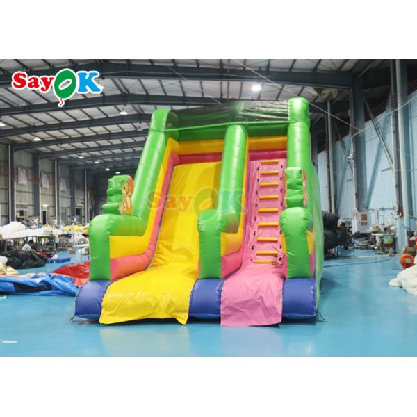 Commercial Grade Inflatable Water Slide Custom Rainbow Inflatable Slide