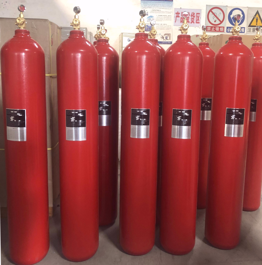 Enclosed Flooding FM200 Fire Suppression System Without Pollution For Library