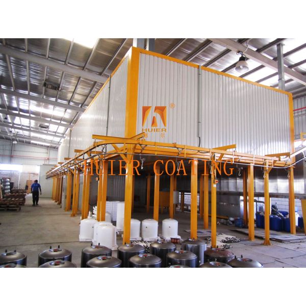 Adjustable Pre Treatment Iron Automatic Powder Coating Line With Energy Saving