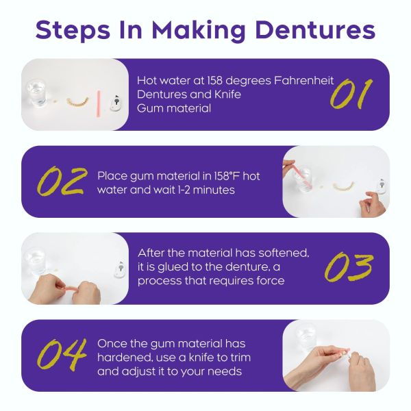 DIY Fake Teeth Repair Kit Missing Teeth Long Or Short Term Denture Solution