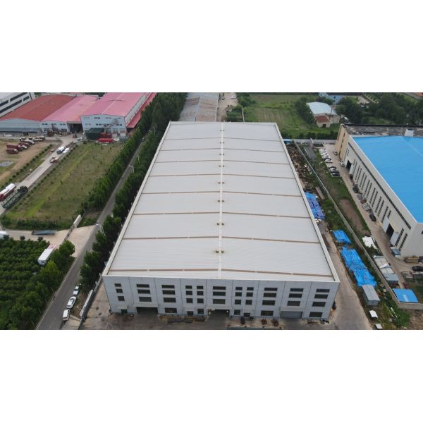 Prefabricated steel workshop interior