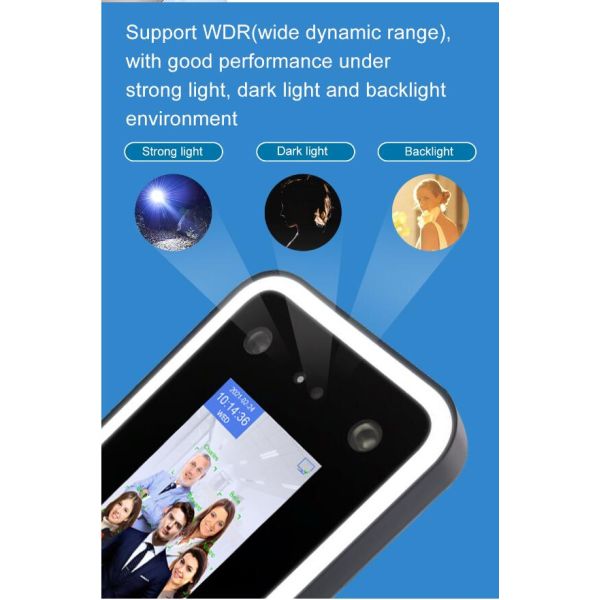 AI 4.3 Inch Face Detection Access Control System RFID Card Attendance Terminal