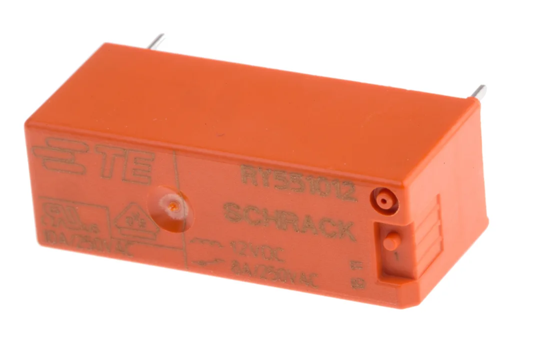 TE Power SPST-NC 8A 12Vdc PCB Relay RY551012