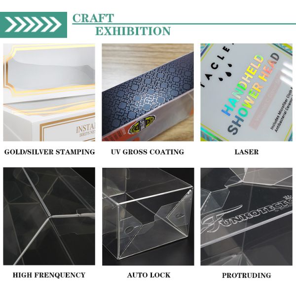 Eco Friendly Plastic Boxes Packaging Printing Logo Hanging PET PVC Packaging Box