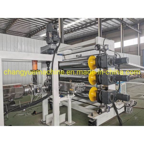 High Speed HIPS Sheet Extruder / PP PS Plastic Sheet Extrusion Machine