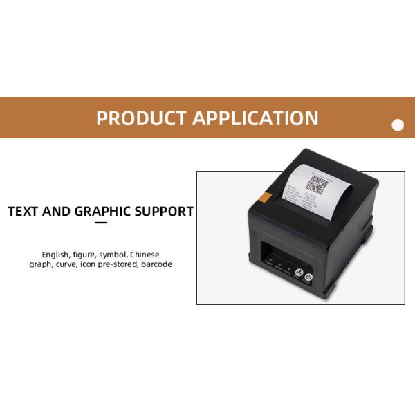 Direct 80mm Thermal POS Printer with Multi-Language Support and Mini Date Code Printing