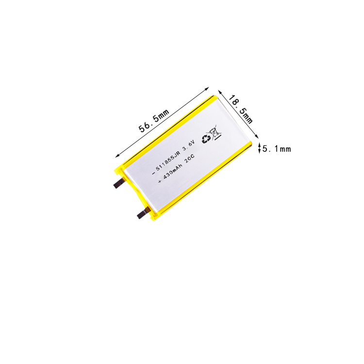 High-density 3.6V 430mAh 20C Semi-solid Lithium-ion Battery Pack for Drones Customizable to Other Capacities