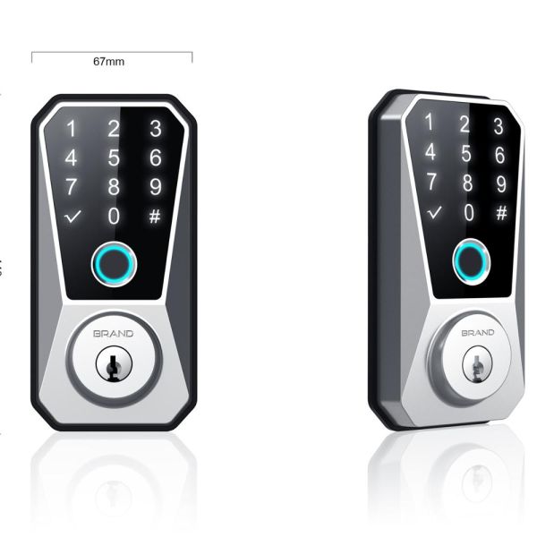 Double Sided Security Smart Lock Unlock Your Door with Fingerprint Key Card Code Entry