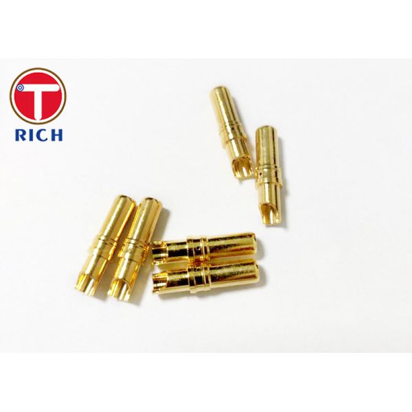 Barrel Plating Processing CNC Brass Parts Connector Probe Copper Needle Brass Bed Parts