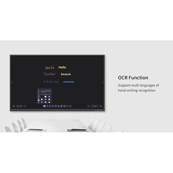 Interactive Flat Panel Dual System Whiteboard Interactive Whiteboard Display Electronic White Board Smart Board for Classroom