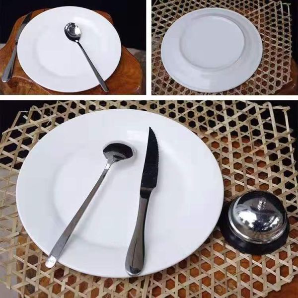 Super White 8inch Ceramic Plate for Charm Kitchen