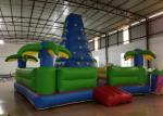 Durable Inflatable Rock Climbing Wall Trees Digital Printing 7 X 7m Safe
