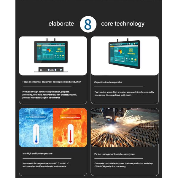 10.1 Inch Capacitive Touch Integrated Machine for Intelligent Workshop Production Line MES System Human-computer Interaction