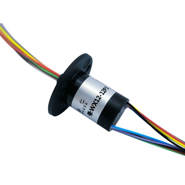 12 Circuits 2A Mini Slip Ring With Flange Small Installation Space