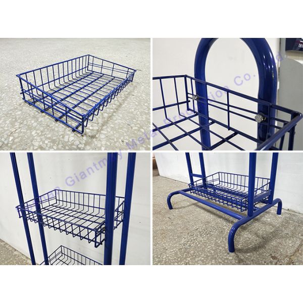 Potato Chips Metal Rack stand for snacks Display Basket