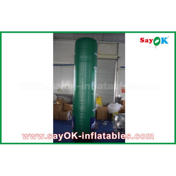 Customized Inflatable LED Pillar With Full Printing , Inflatable Advertising Tube